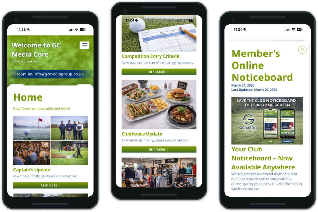 Examples of GC Media Core on mobile devices